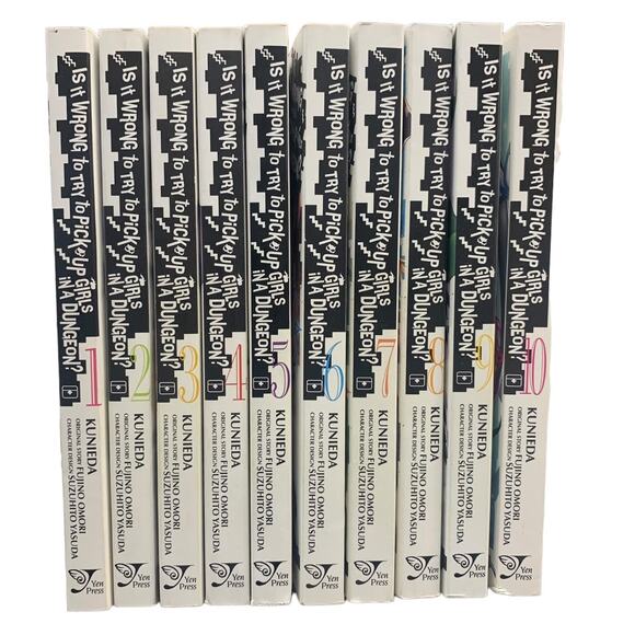 Is is Wrong to Try to Pick Up Girls... Kunieda Fujino Omori English Vol 1-10 - Picture 2 of 2